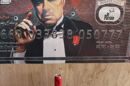 Giant Modern Don Carleon Credit Card Backdrop Unframed Canvas 43 x 64