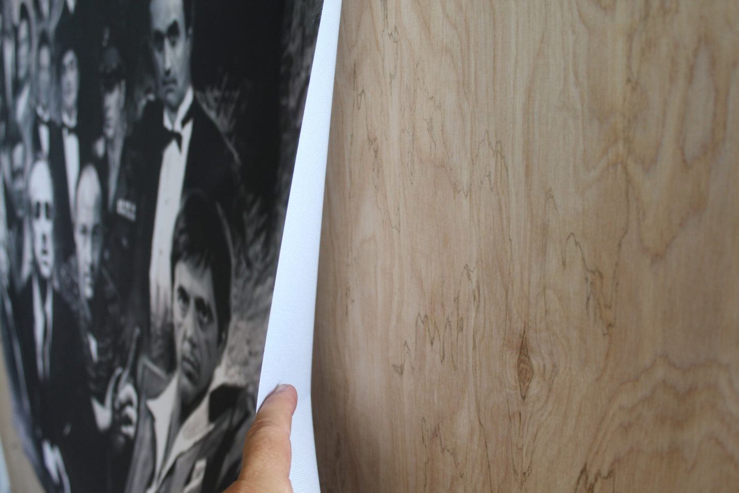 Giant Canvas of Godfather Cast Black and White 44 x 65