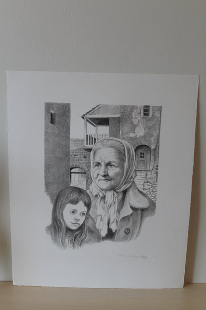 Tomorrows and Yesterdays by Emanuel Schary Lithograph 10 x 14
