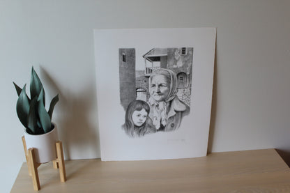 Tomorrows and Yesterdays by Emanuel Schary Lithograph 10 x 14
