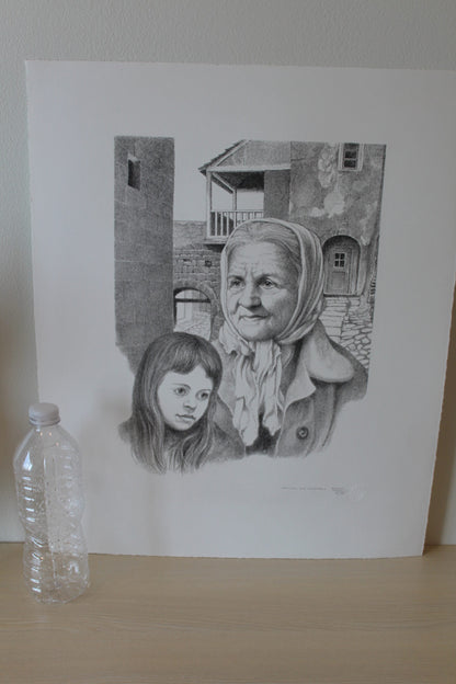 Tomorrows and Yesterdays by Emanuel Schary Lithograph 10 x 14