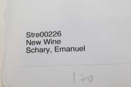 New Wine by Emanuel Schary Lithograph 10 x 14
