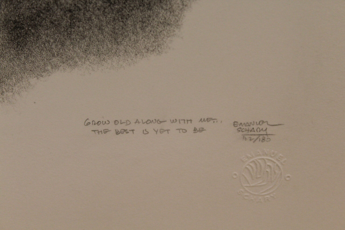 Grow Old Along With Me The Best is Yet to Come by Emanuel Schary 14 x 10
