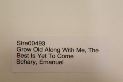 Grow Old Along With Me The Best is Yet to Come by Emanuel Schary 14 x 10
