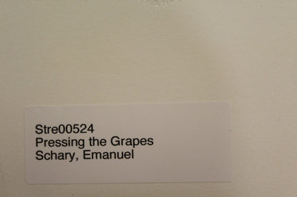 Pressing The Grapes by Emanuel Schary Lithograph 11 x 13