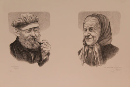 Remembering and My Years Fade With A Smile Emanuel Schary Lithograph 14 x 8
