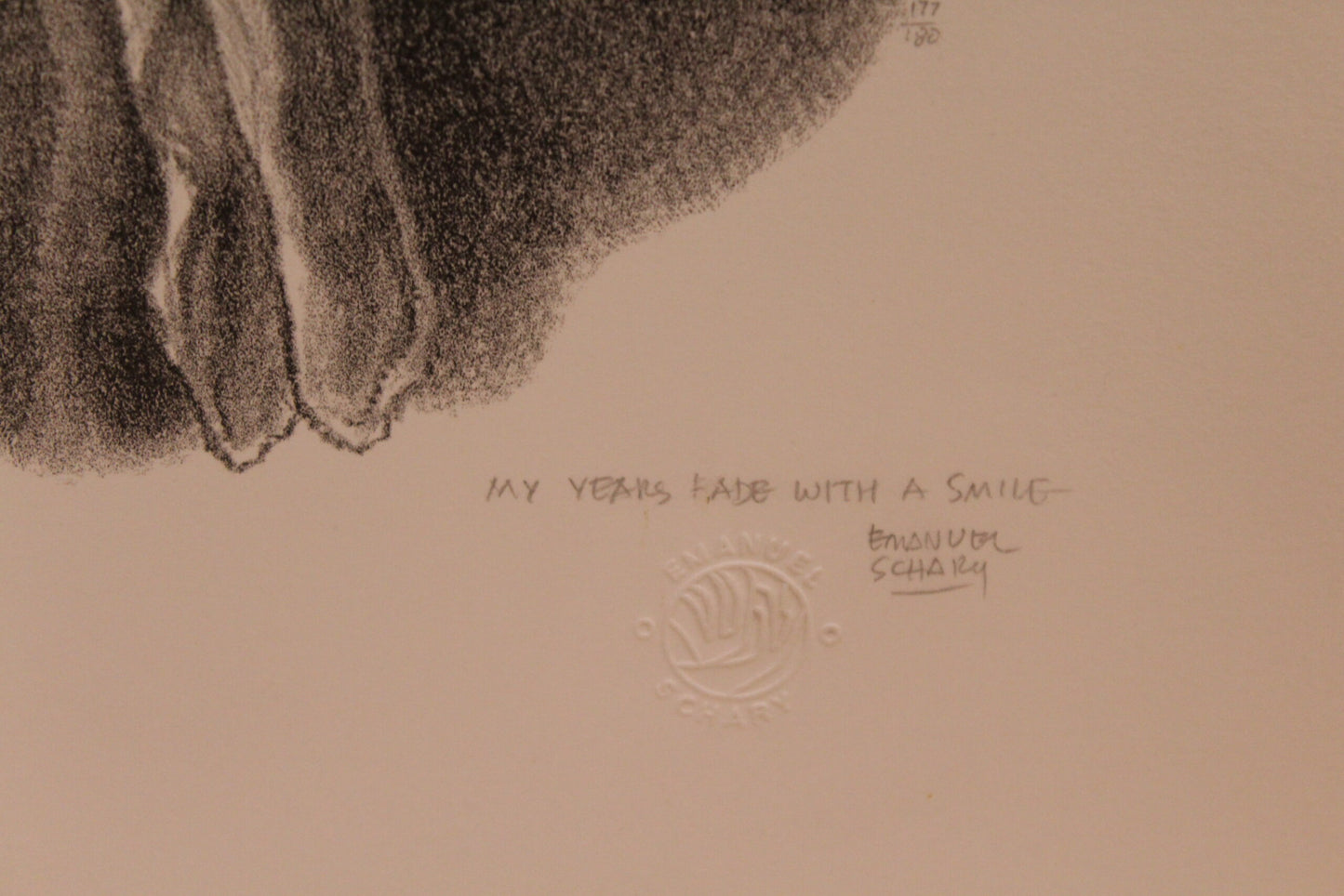 Remembering and My Years Fade With A Smile Emanuel Schary Lithograph 14 x 8