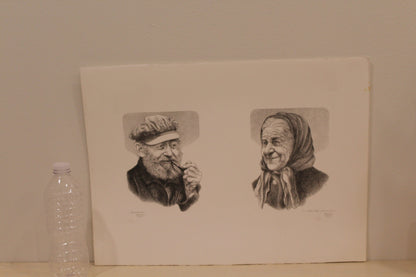 Remembering and My Years Fade With A Smile Emanuel Schary Lithograph 14 x 8