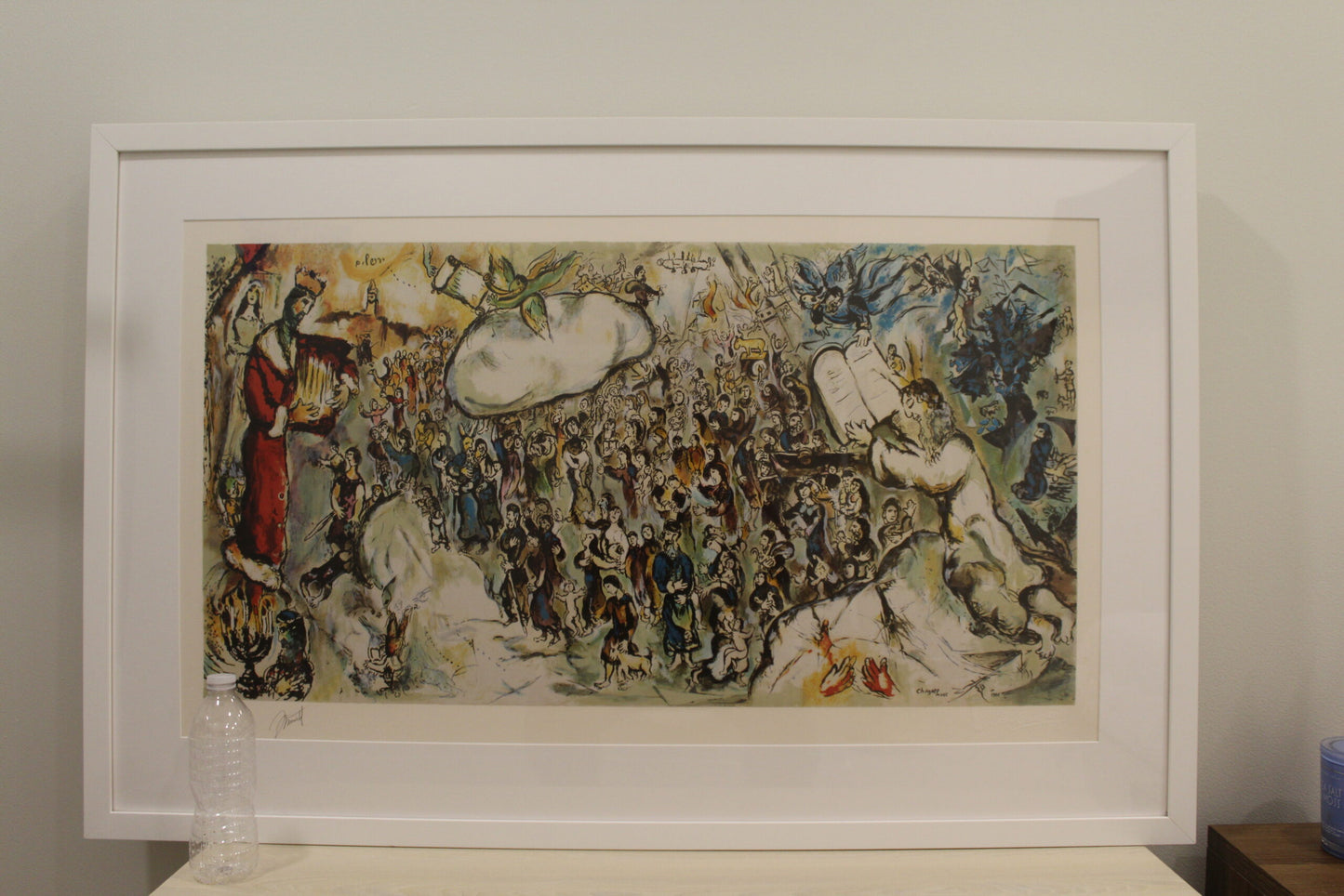 Marc Chagall Painting Biblical Scenes of Exodus 36 x 19