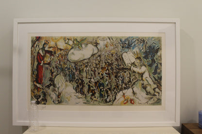 Marc Chagall Painting Biblical Scenes of Exodus 36 x 19