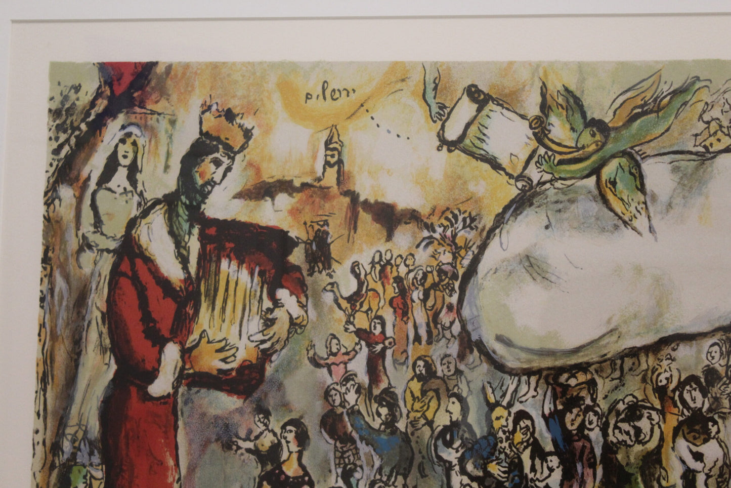 Marc Chagall Painting Biblical Scenes of Exodus 36 x 19