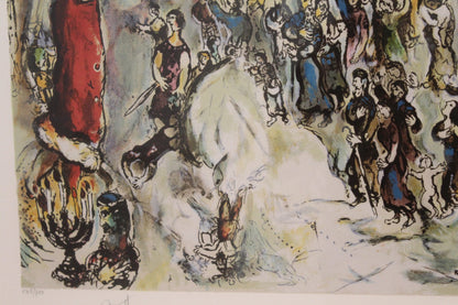 Marc Chagall Painting Biblical Scenes of Exodus 36 x 19