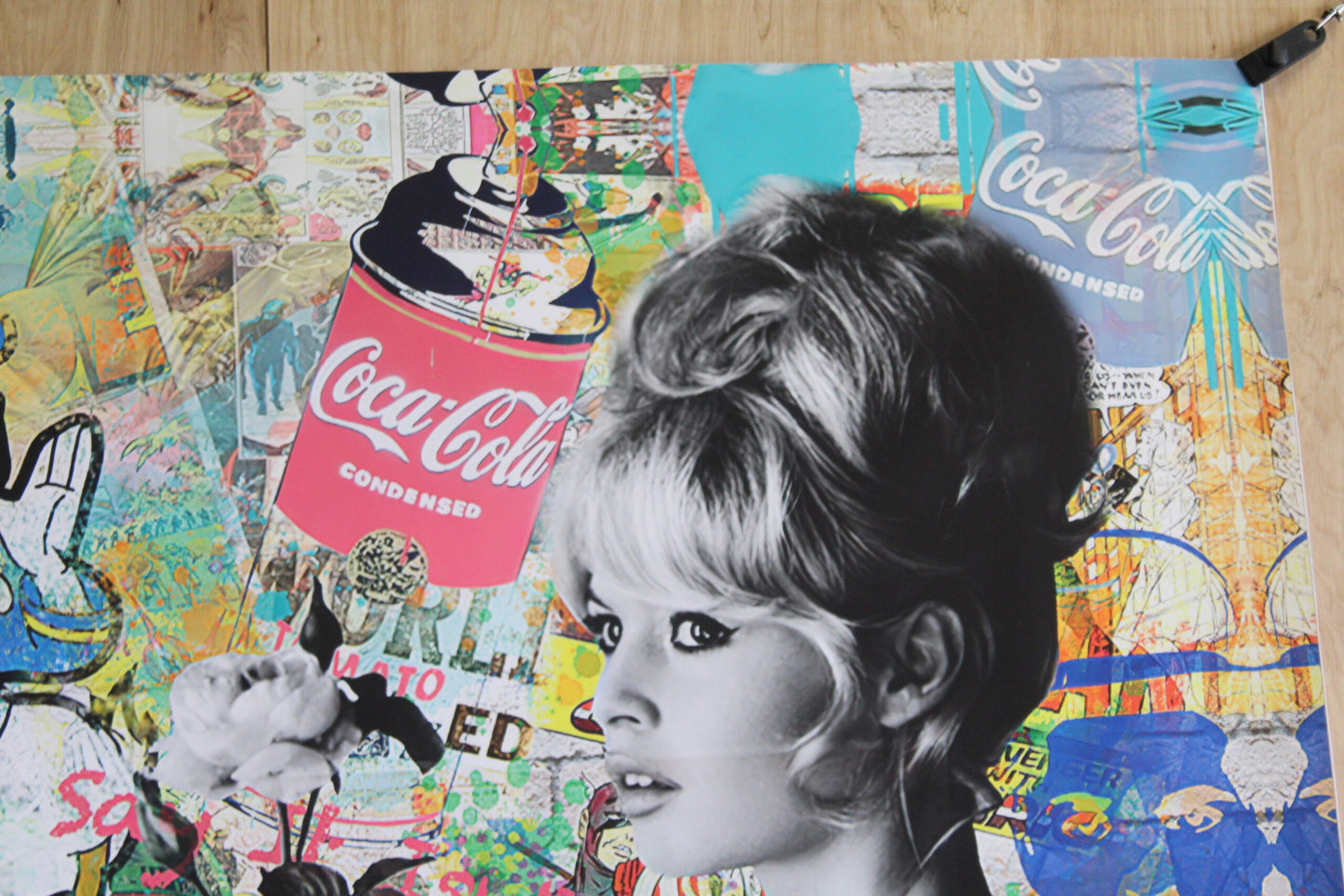 Friends Painting Oliver Neilson Replica on a Giant Unstretched Canvas, 64"x44"