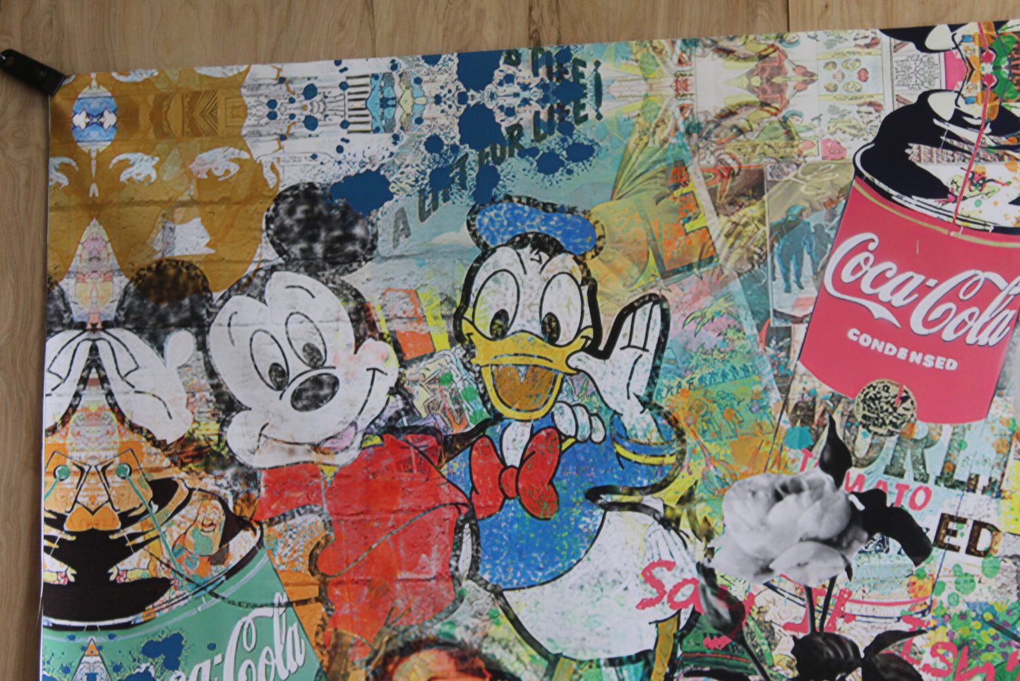 Friends Painting Oliver Neilson Replica on a Giant Unstretched Canvas, 64"x44"
