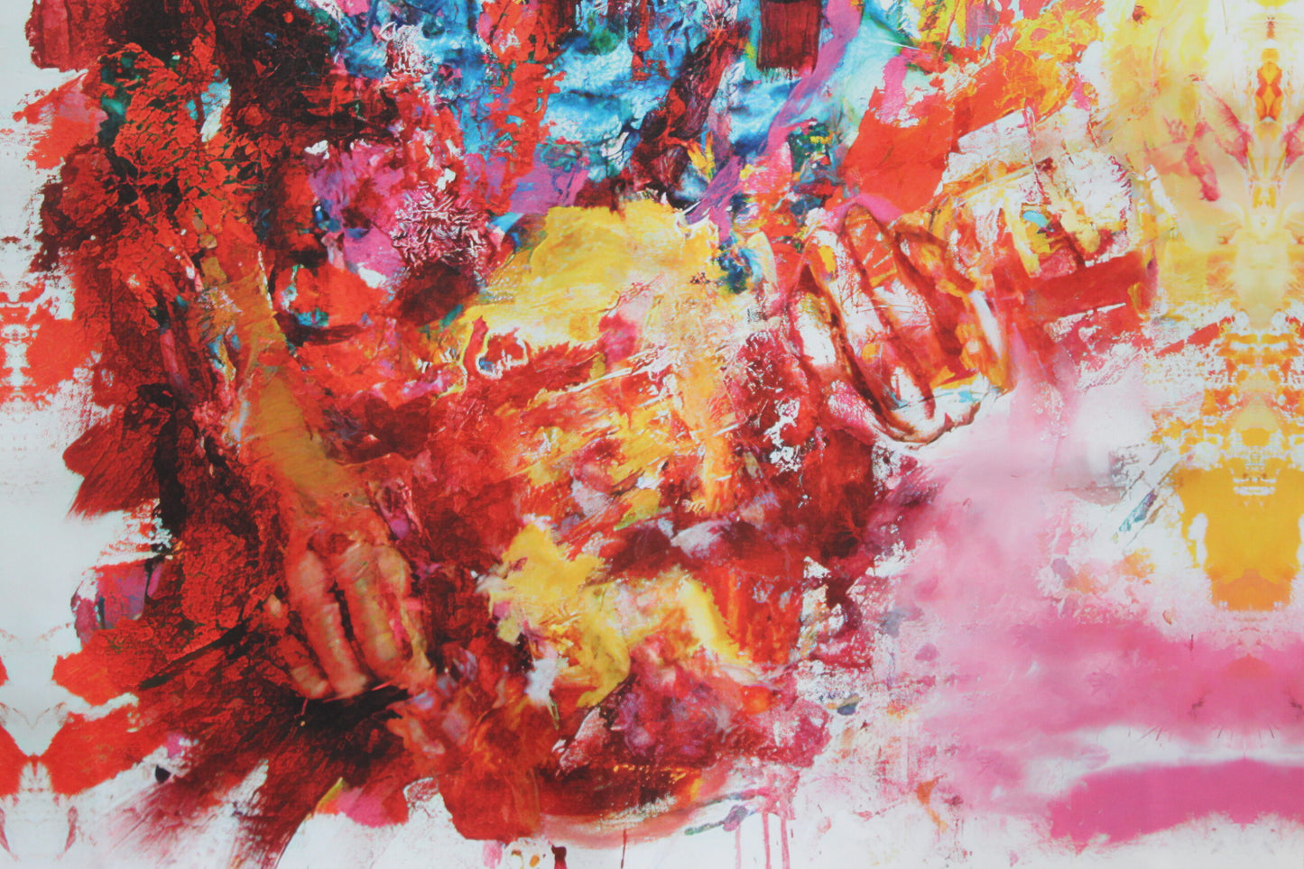 Pop Art Painting of Keith Richards, giant size Unstretched Canvas, 44"x64"