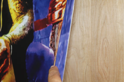 King LeBron James Lakers on a Giant Unstretched Canvas, 44"x76"