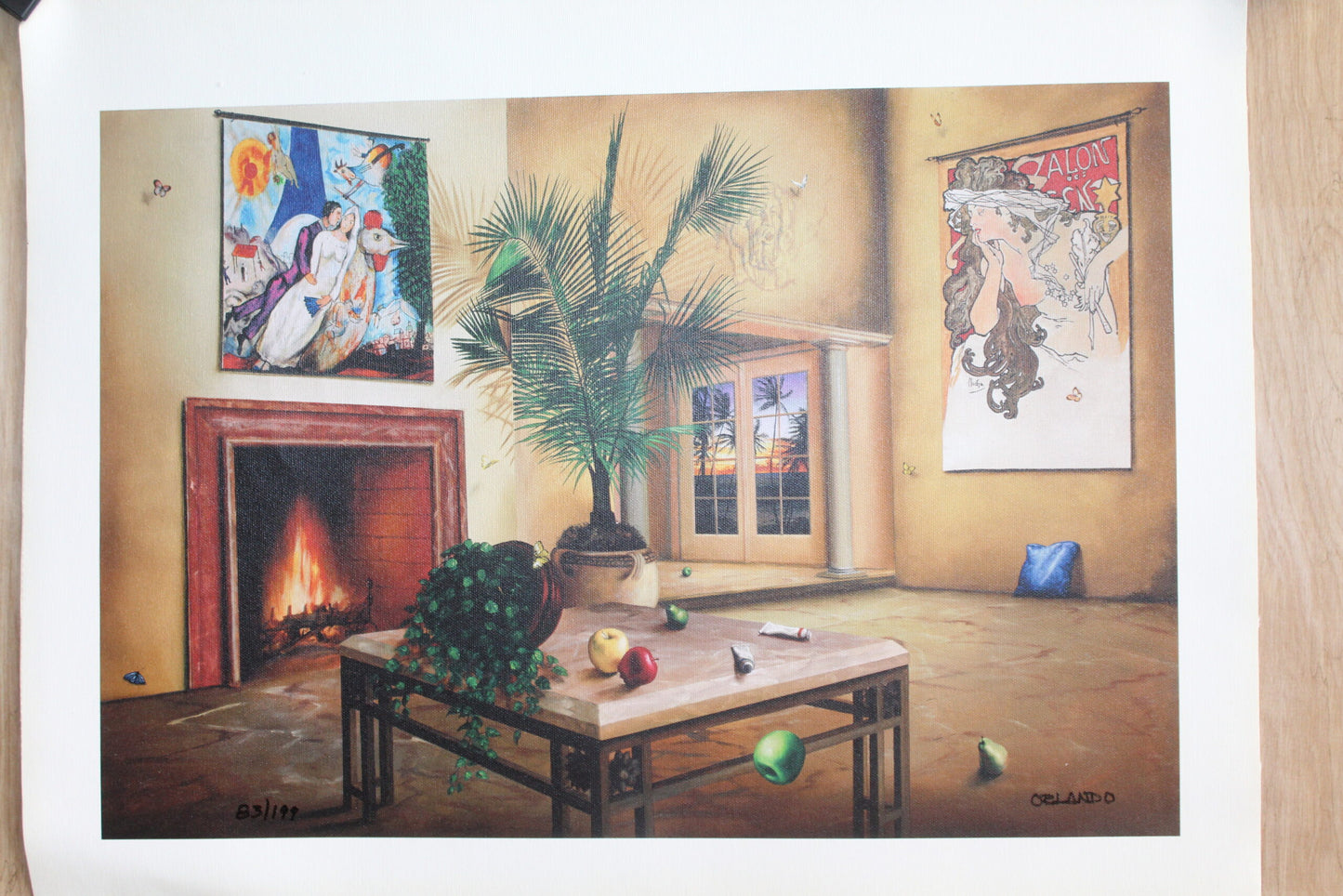 Orlando Quevedo Always and Forever on Unstretched Canvas Small, 20"x15"
