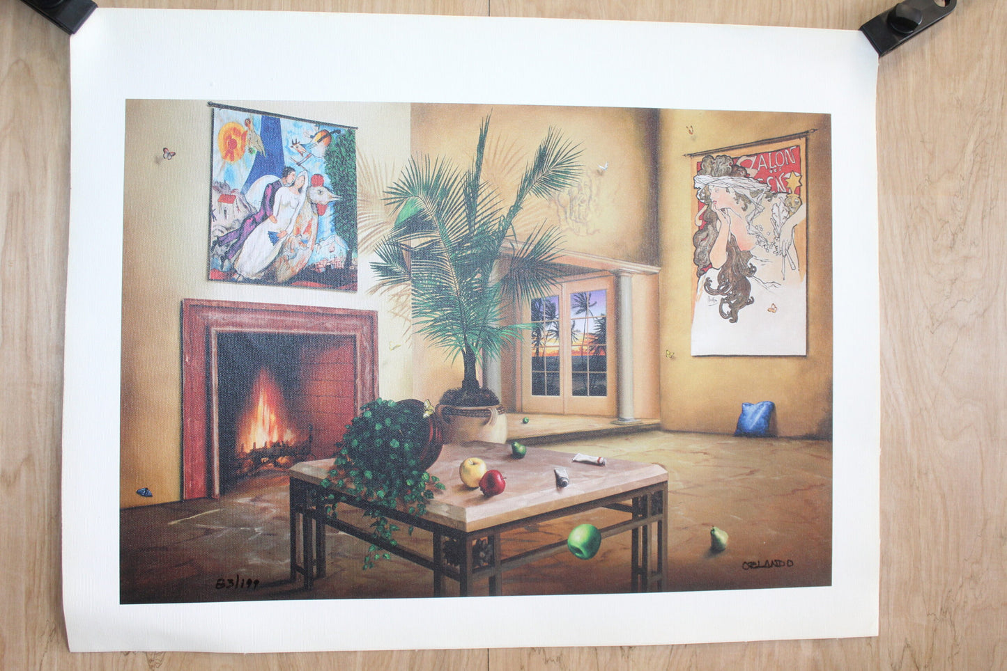 Orlando Quevedo Always and Forever on Unstretched Canvas Small, 20"x15"