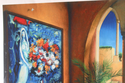 Orlando Quevedo Afternoon Painting on Unstretched Canvas Medium, 30"x20"