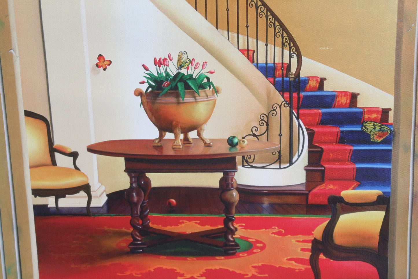 Happiness By Orlando Quevedo on Unstretched Canvas Medium, 20"x30"