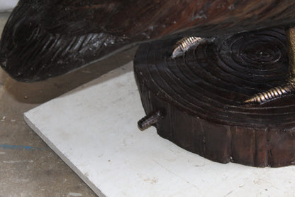 Lifesize Bronze Pelican Fountain Mounted on a Base 44" x 20" x 42"H