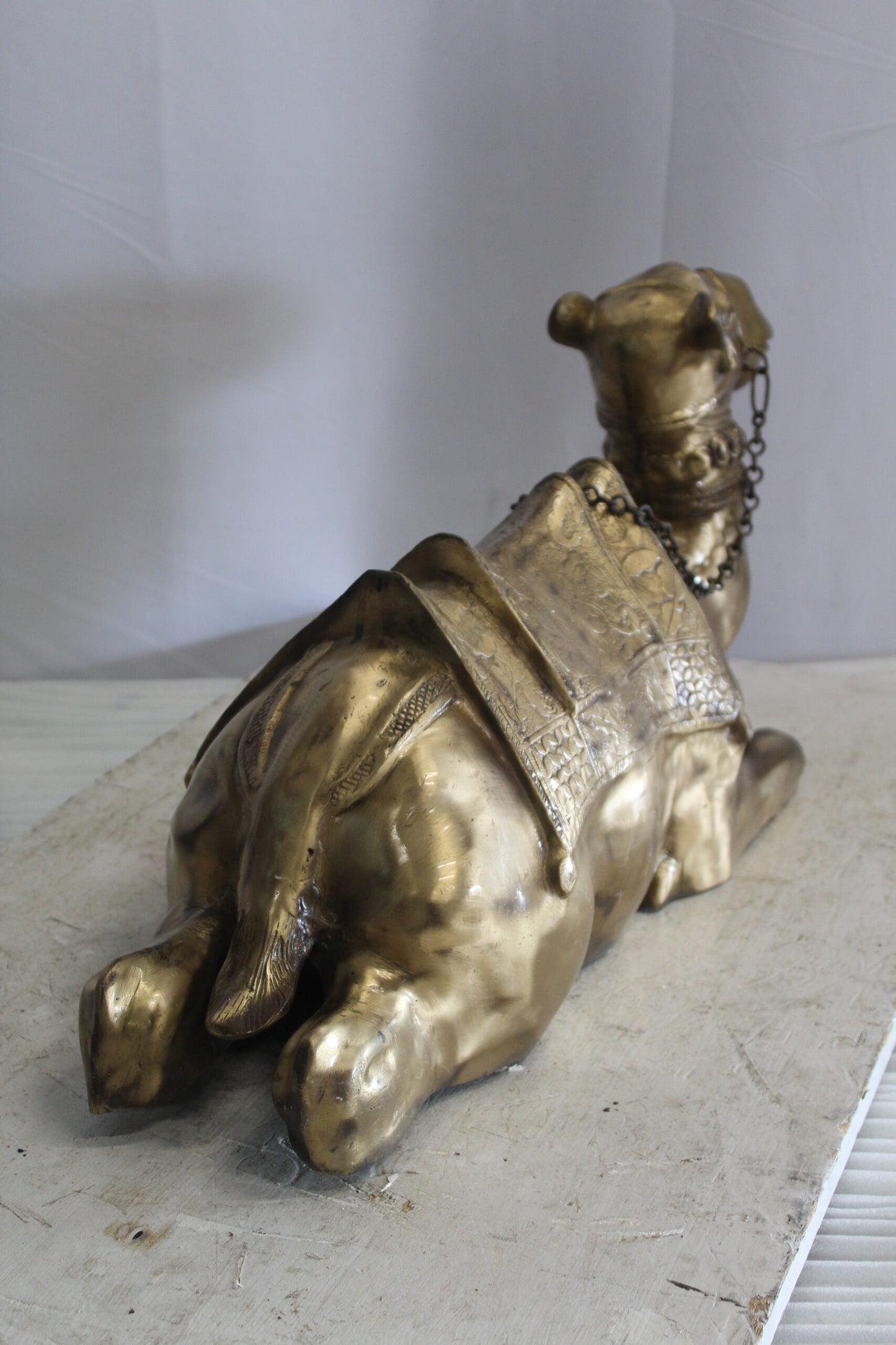 Metal Camel Lying Statue, Desert Majesty for Your Décor 24" x 9" x 13"H