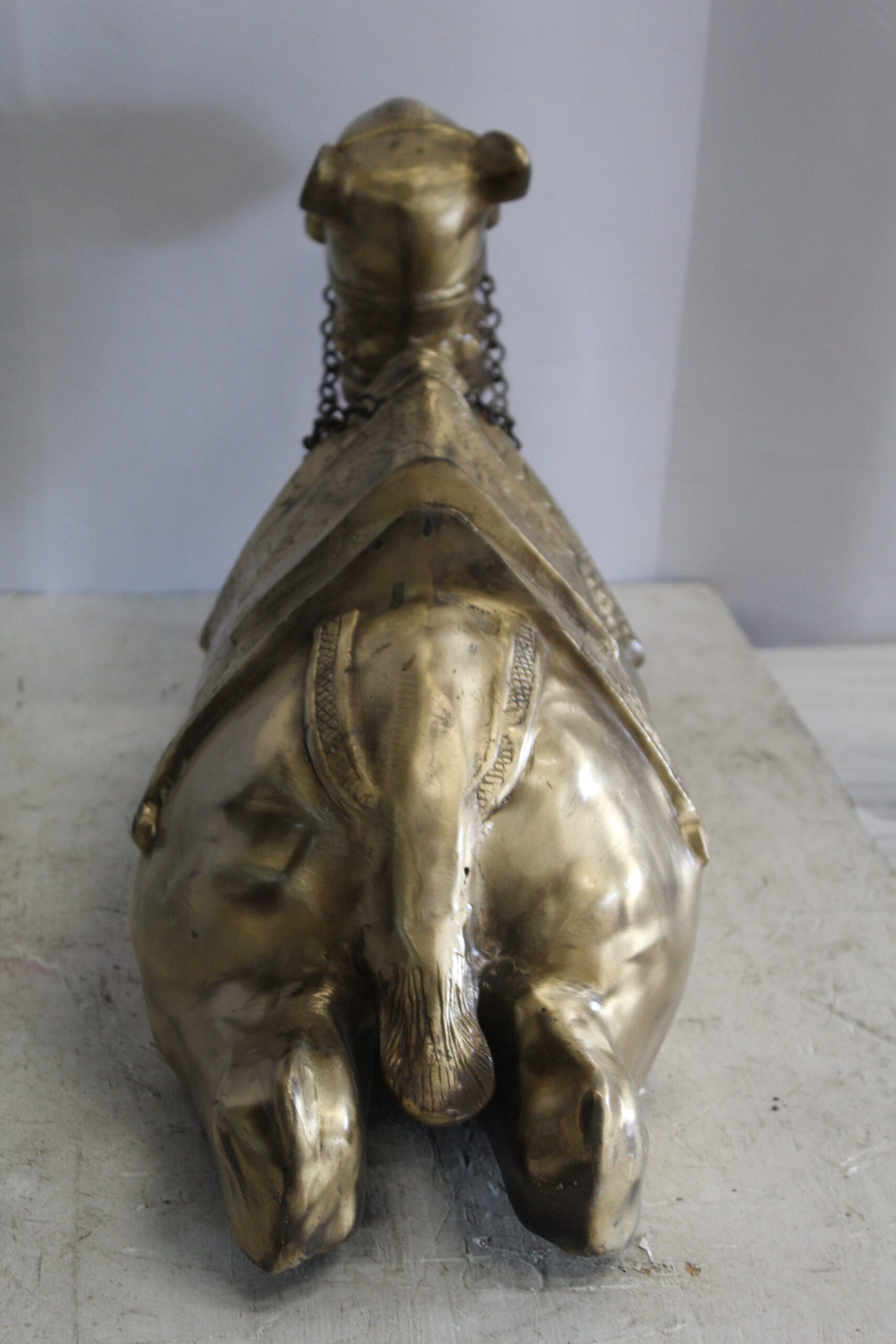 Metal Camel Lying Statue, Desert Majesty for Your Décor 24" x 9" x 13"H