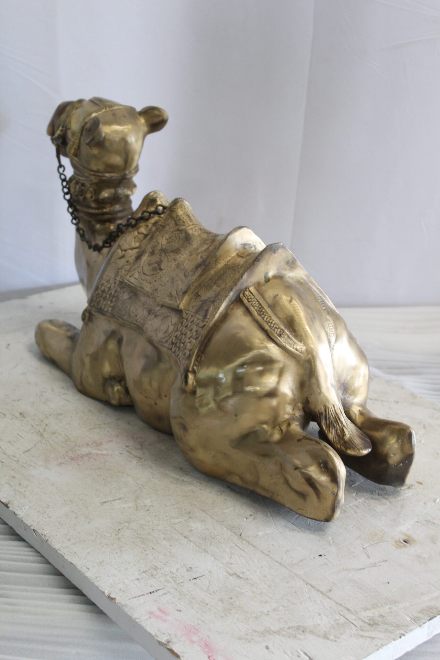 Metal Camel Lying Statue, Desert Majesty for Your Décor 24" x 9" x 13"H
