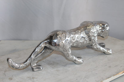 Aluminum Jaguar Statue, Graceful Elegance for Your Home Décor 24" x 4" x 7"H