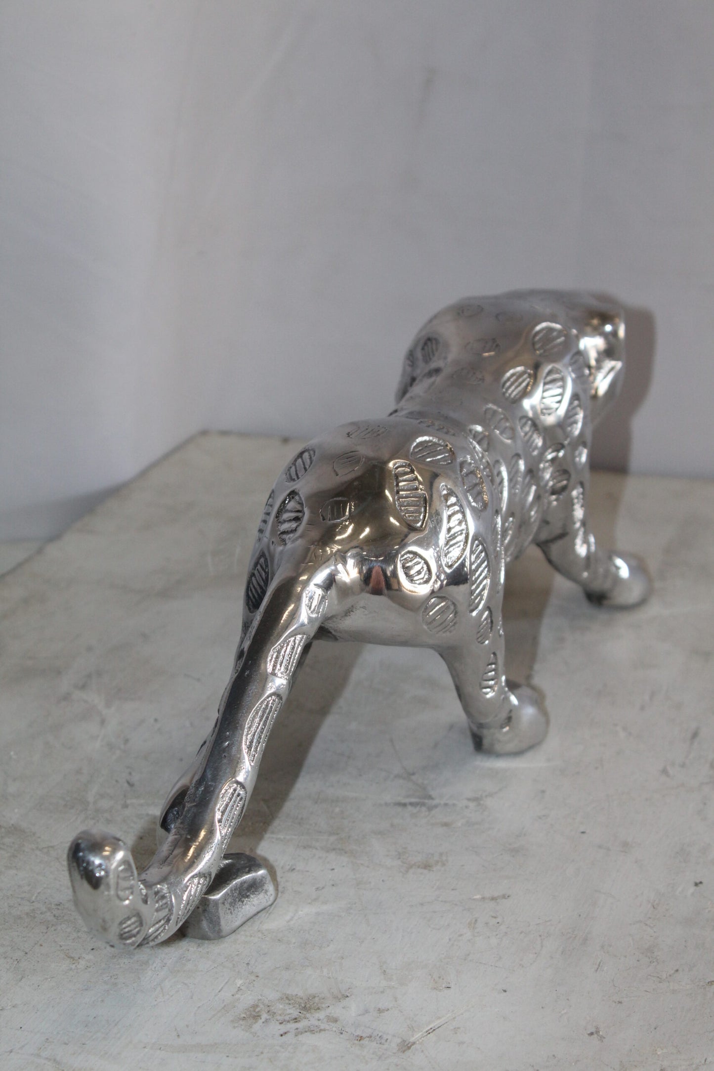 Aluminum Jaguar Statue, Graceful Elegance for Your Home Décor 24" x 4" x 7"H