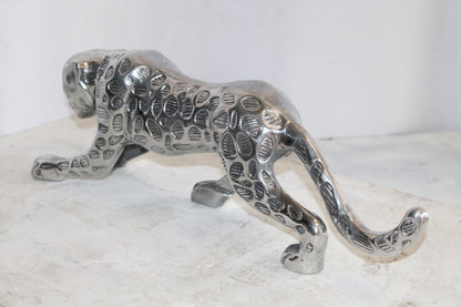 Aluminum Jaguar Statue, Graceful Elegance for Your Home Décor 24" x 4" x 7"H