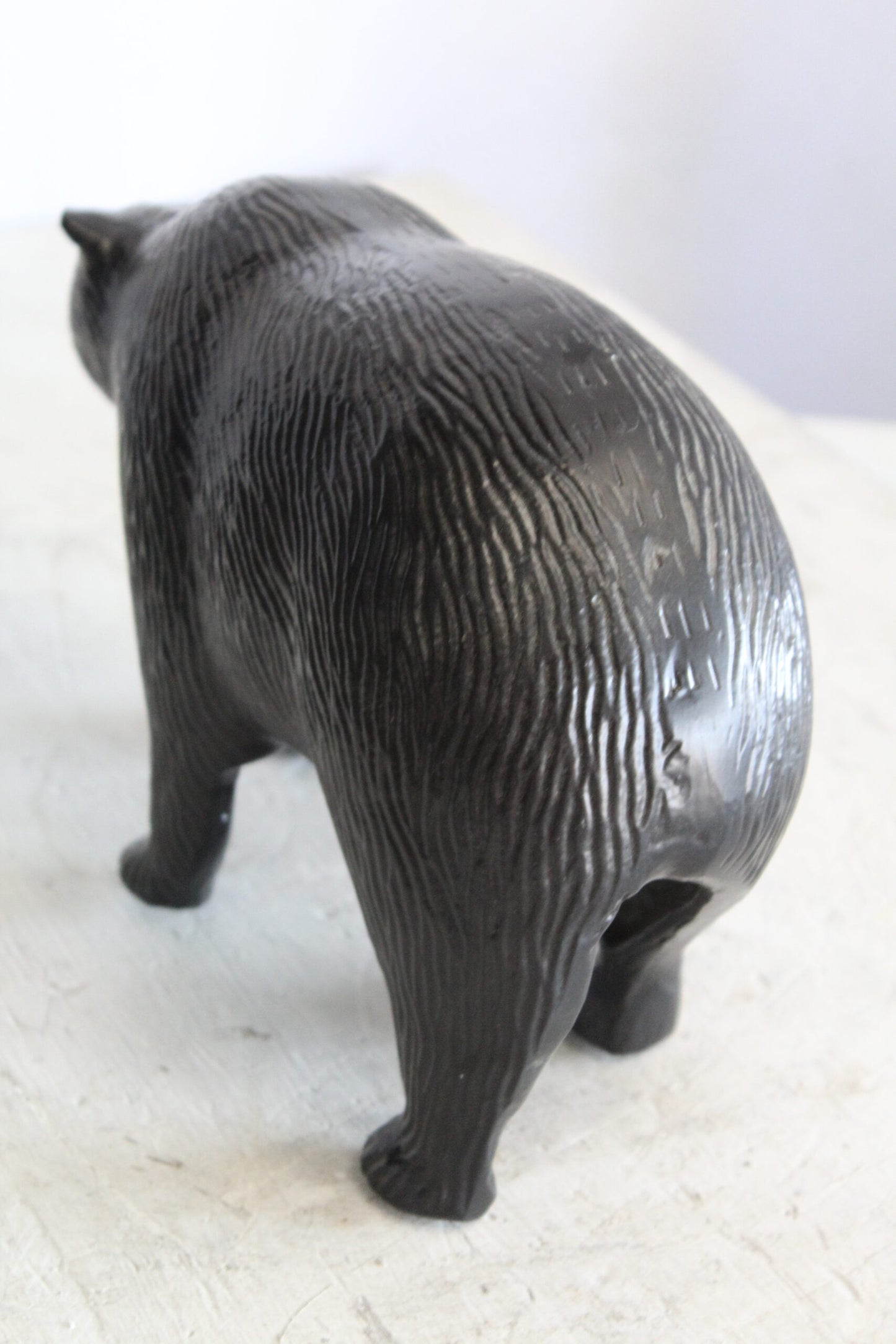 Aluminum Small Bear Sculpture, Majesty for Your Space 11" x 4" x 7"H