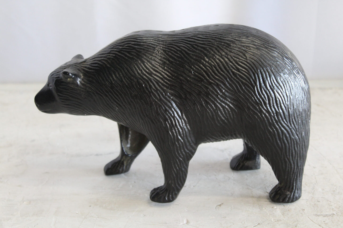 Aluminum Small Bear Sculpture, Majesty for Your Space 11" x 4" x 7"H