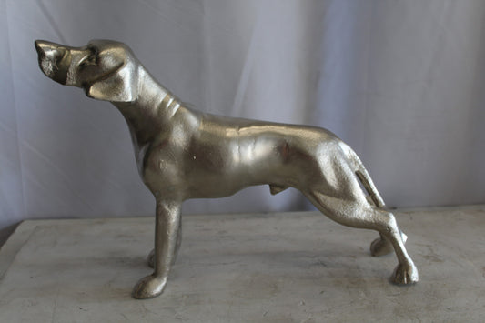 Aluminum Jagdhunde Dog Statue, Elegant Art Piece 22" x 6" x 15"H
