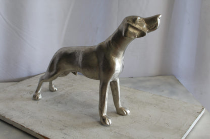 Aluminum Jagdhunde Dog Statue, Elegant Art Piece 22" x 6" x 15"H