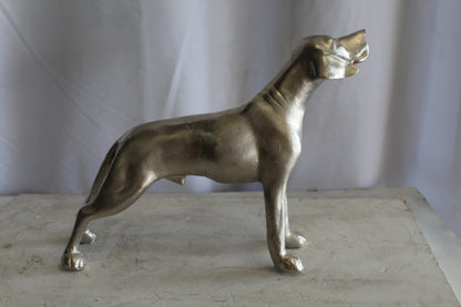 Aluminum Jagdhunde Dog Statue, Elegant Art Piece 22" x 6" x 15"H