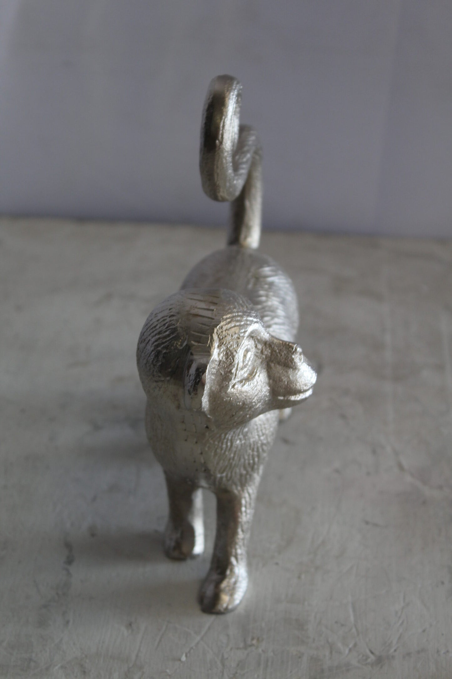 Aluminum Walking Monkey Statue, Playful Charm for Any Space 10" x 3" x 10"H