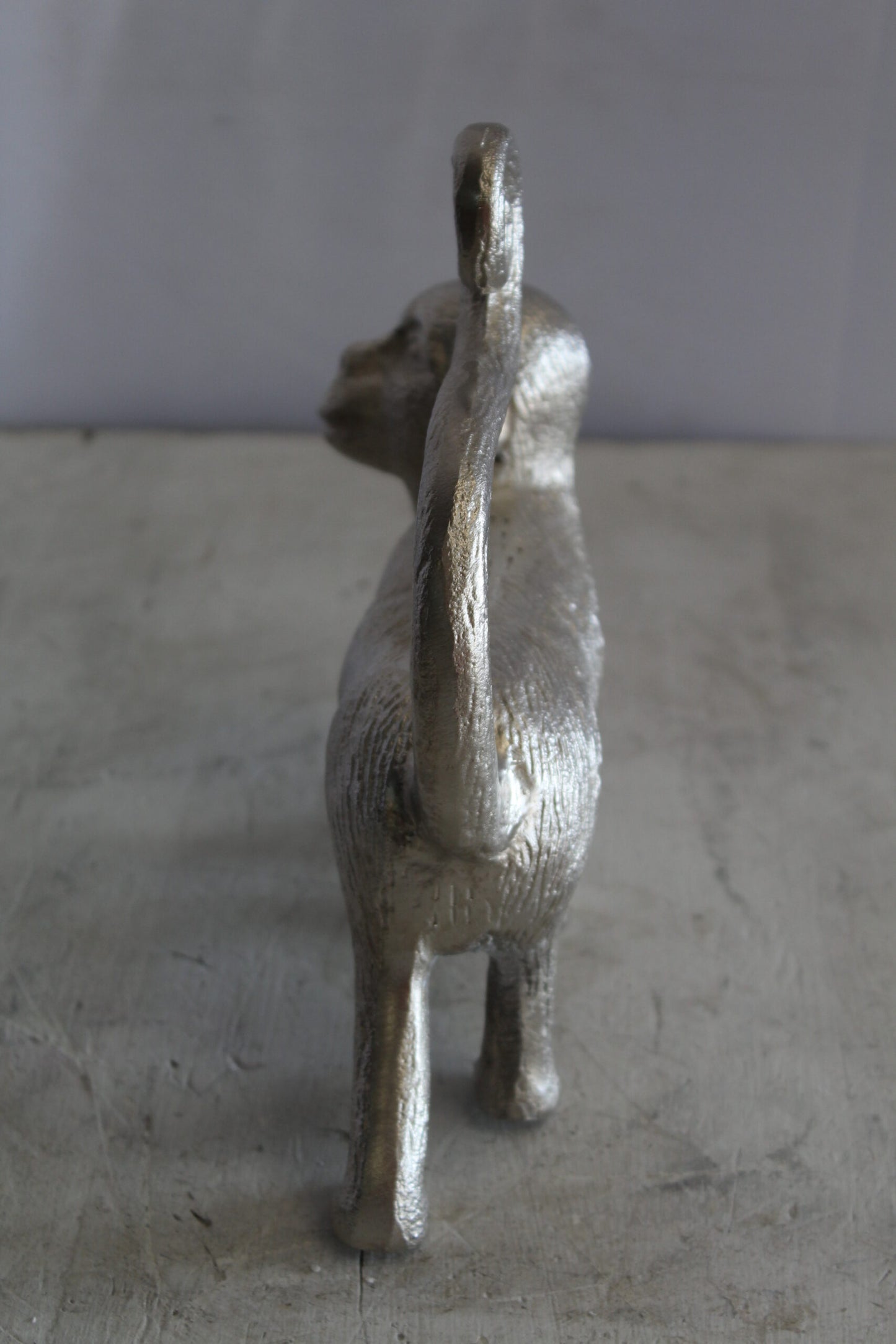 Aluminum Walking Monkey Statue, Playful Charm for Any Space 10" x 3" x 10"H