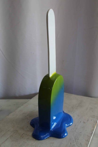 Green and Blue, Giant Popsicle made of Fiberglass 9" x 12" x 24"H