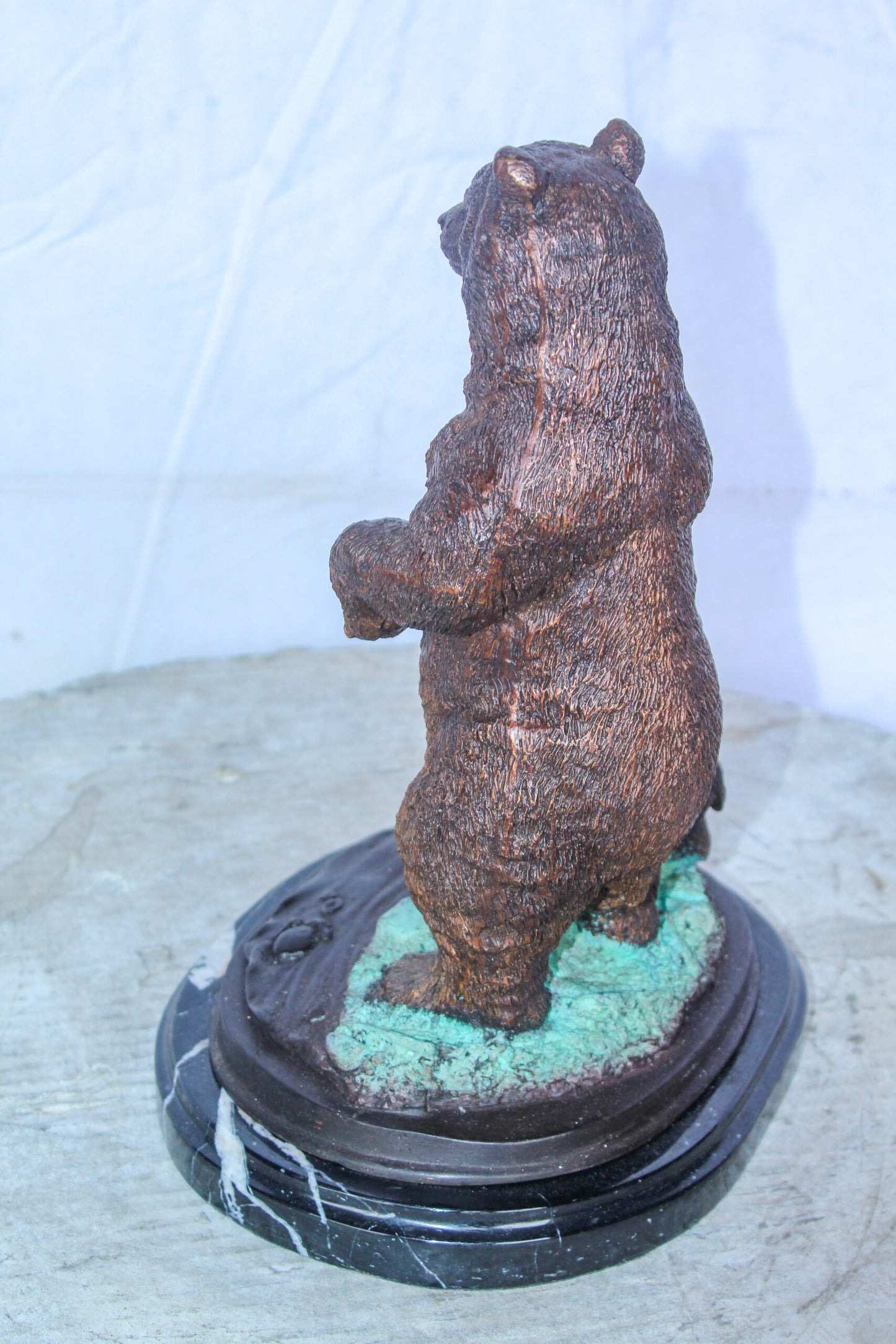 Bronze Cub And Mama Bear Statue, Perfect Wildlife Decor for Home 10" x 8" x 13"H