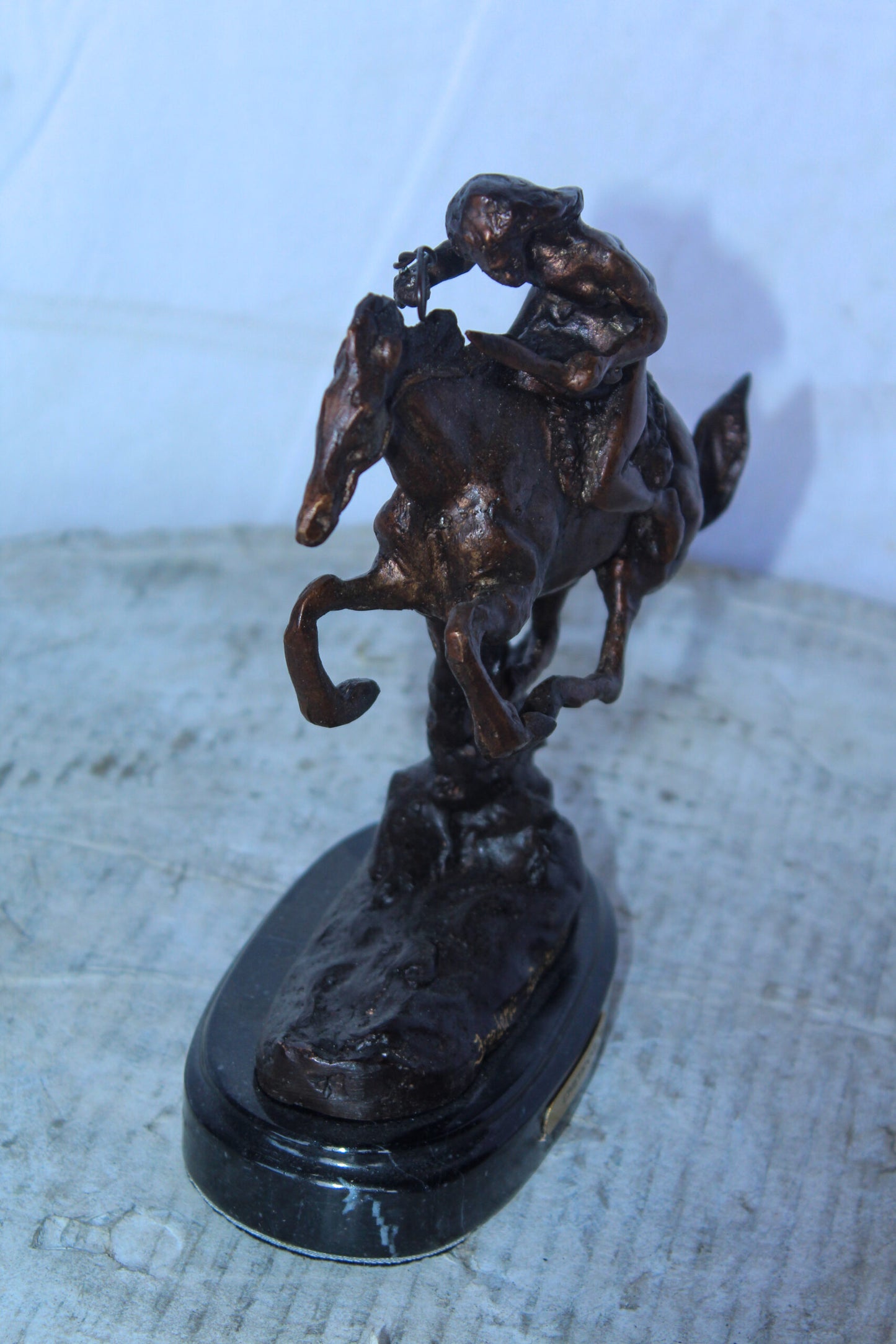 Nifao Cheyenne by Remington Bronze Statue Replica - Iconic Western Decor -  Compact Yet Bold Design, 9"L x 3"W x 9"H