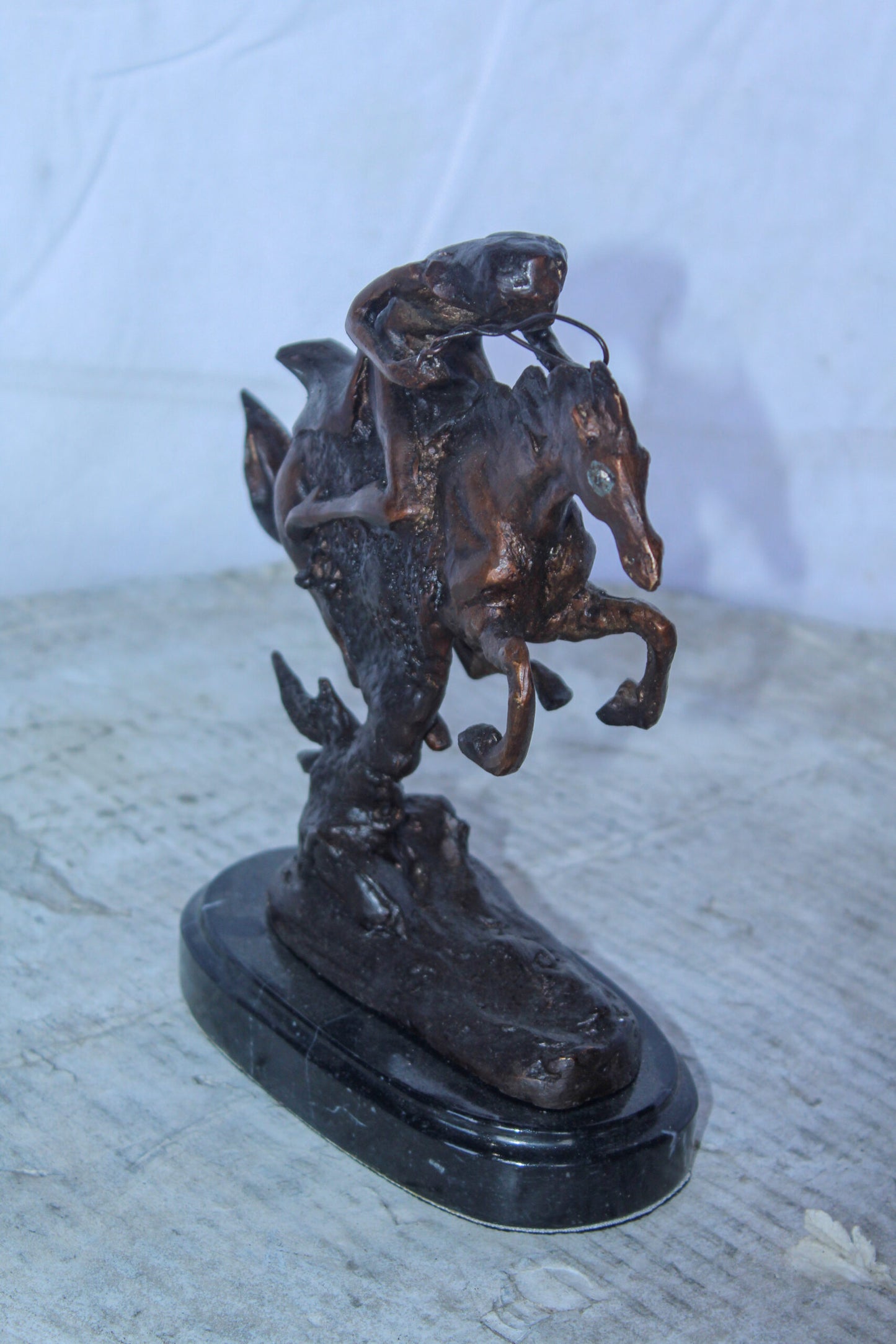 Nifao Cheyenne by Remington Bronze Statue Replica - Iconic Western Decor -  Compact Yet Bold Design, 9"L x 3"W x 9"H