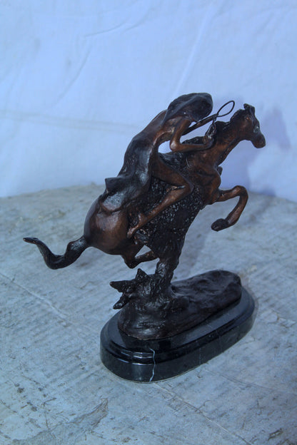 Nifao Cheyenne by Remington Bronze Statue Replica - Iconic Western Decor -  Compact Yet Bold Design, 9"L x 3"W x 9"H