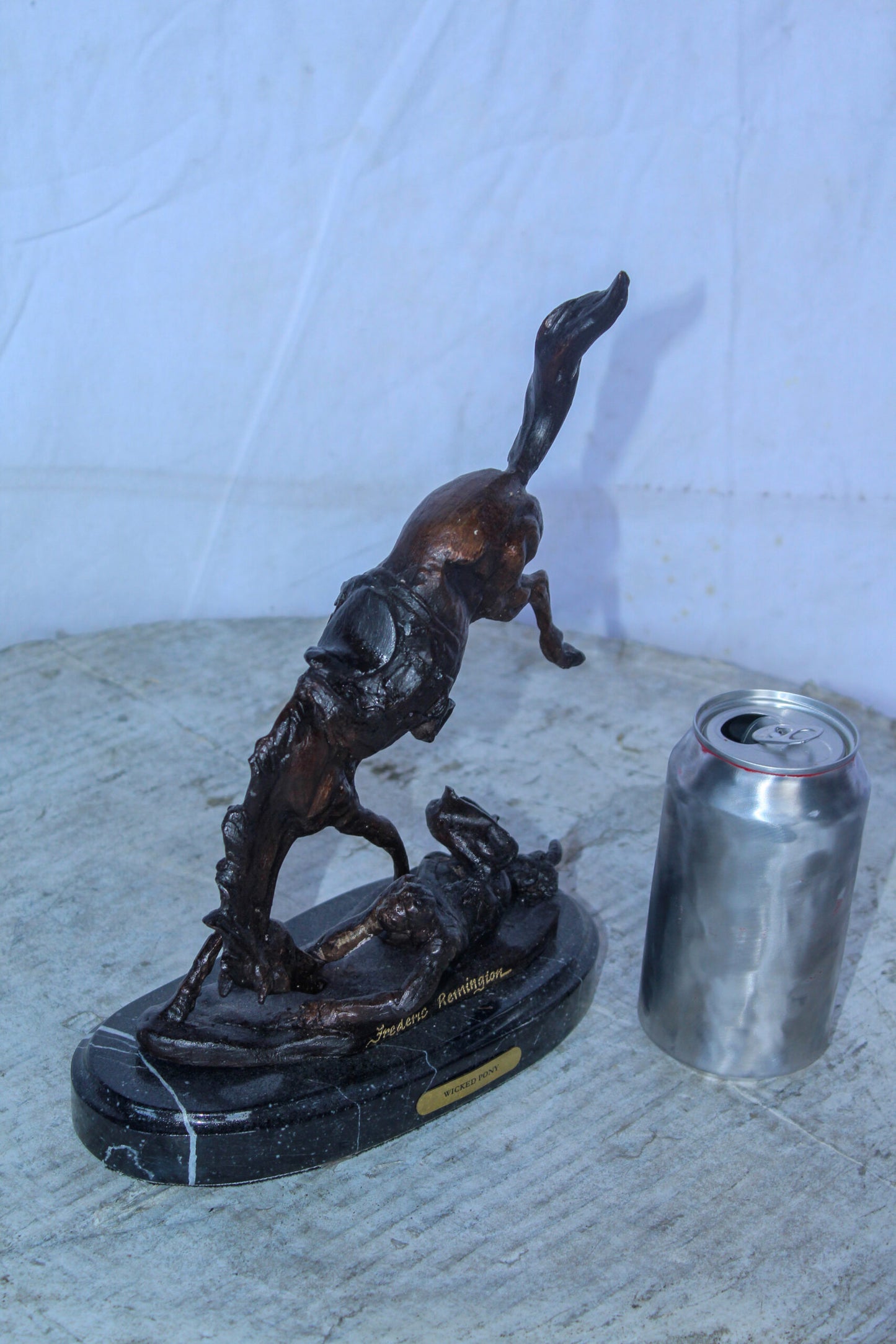 Wicked Pony by Remington Bronze Statue Replica, Western Decor 9" x 3" x 10"H