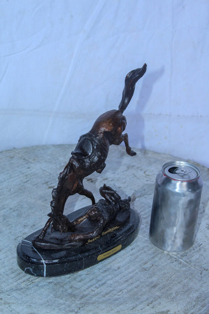 Wicked Pony by Remington Bronze Statue Replica, Western Decor 9" x 3" x 10"H