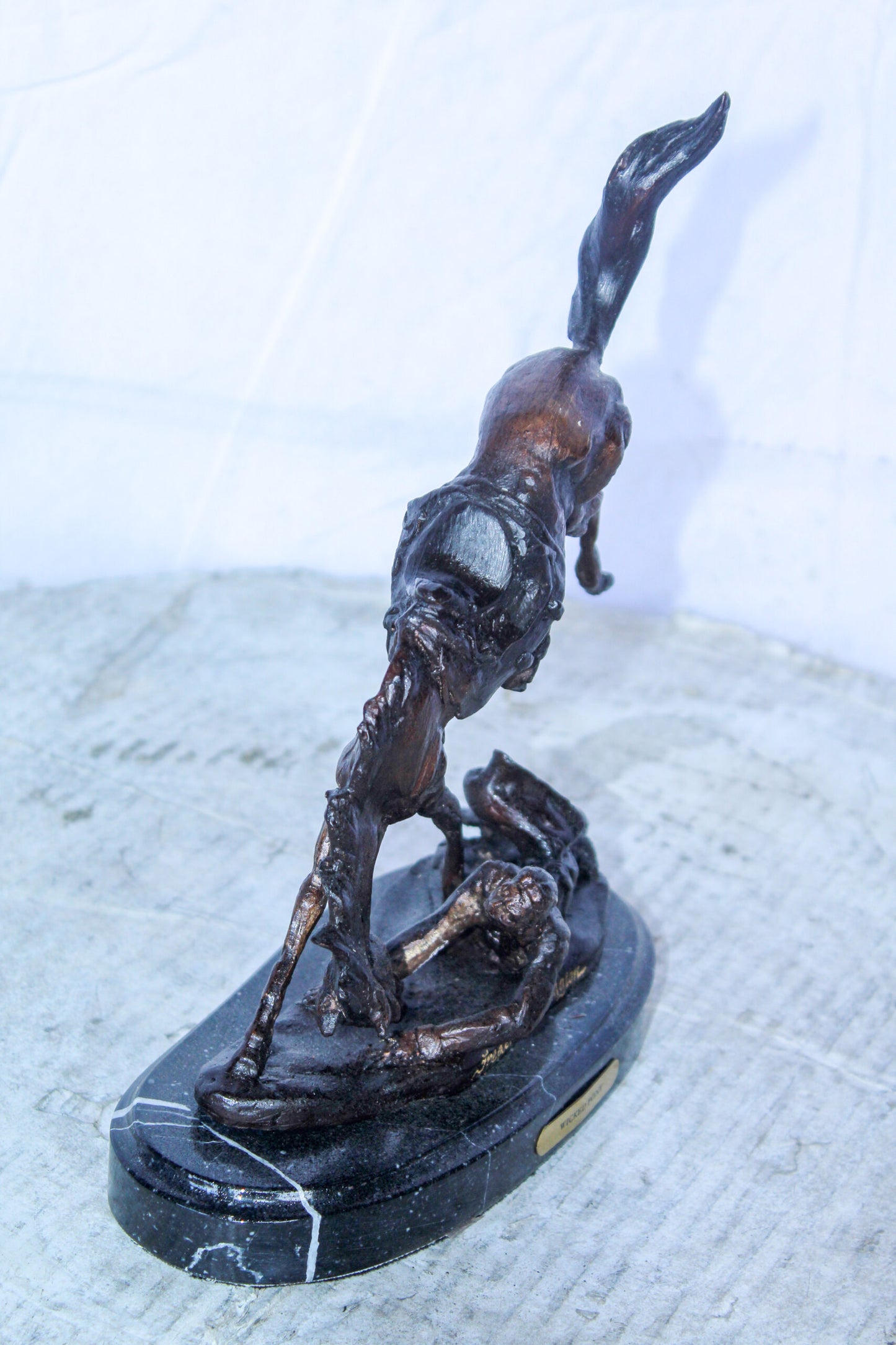 Wicked Pony by Remington Bronze Statue Replica, Western Decor 9" x 3" x 10"H