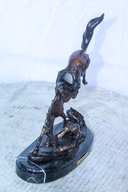 Wicked Pony by Remington Bronze Statue Replica, Western Decor 9" x 3" x 10"H