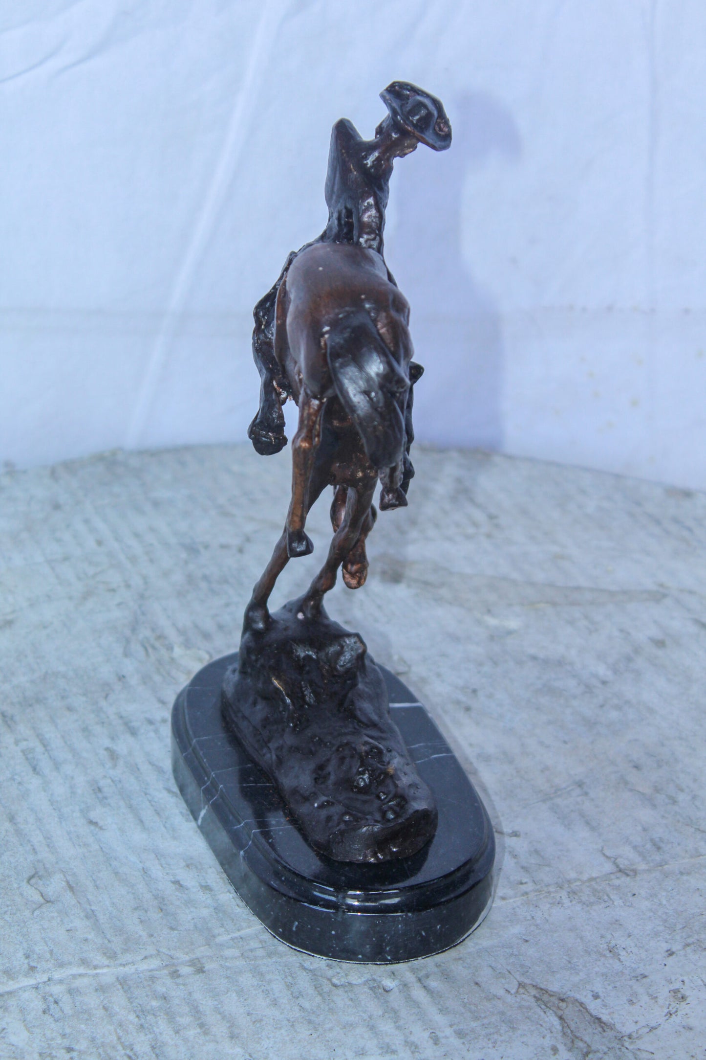 Outlaw by Remington Bronze Statue Replica, Western Decor 7" x 3" x 10"H
