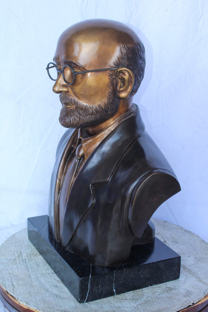 Janusz Korczak Bronze Statue, The Holocaust Hero Tribute 15" x 11" x 25"H