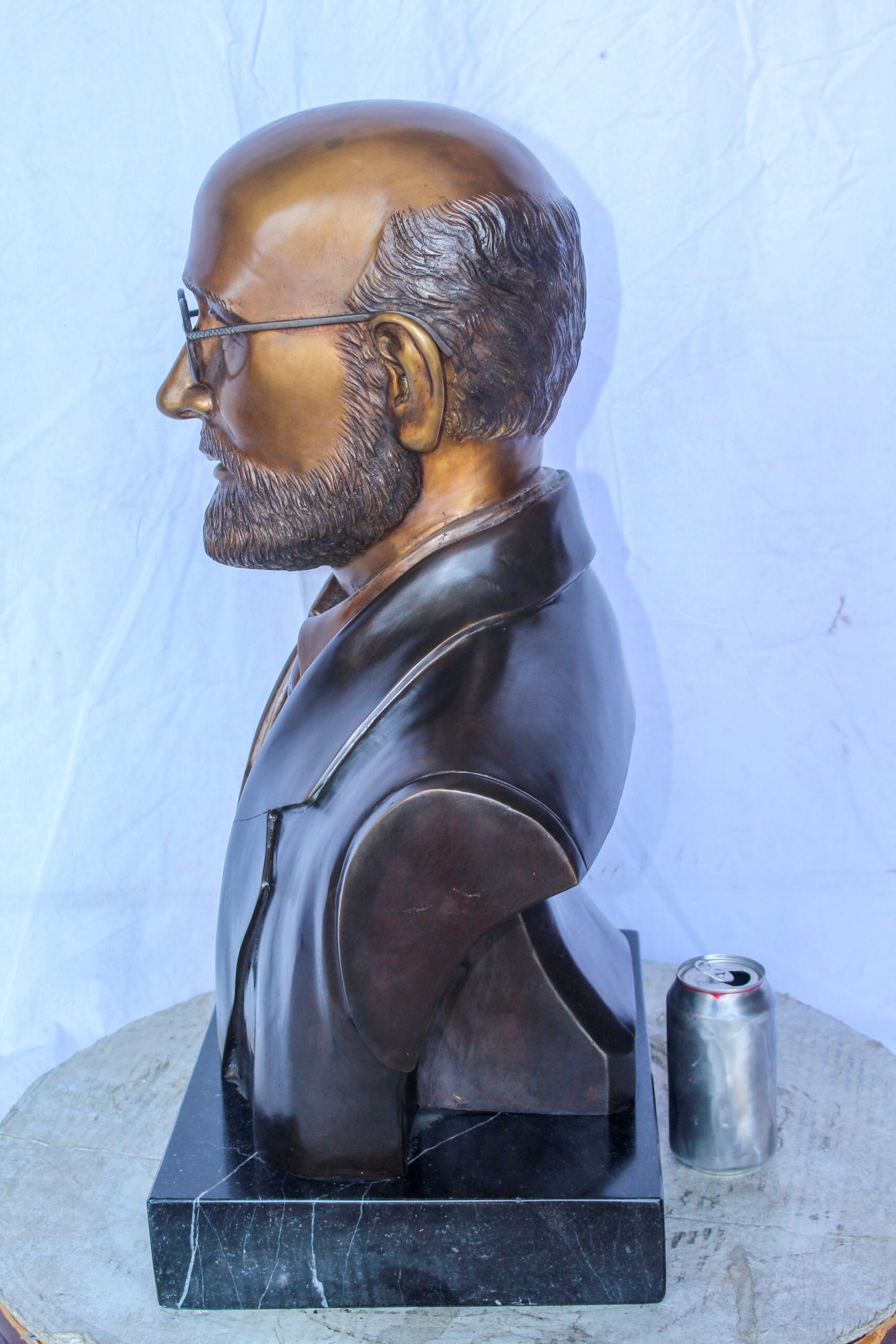 Janusz Korczak Bronze Statue, The Holocaust Hero Tribute 15" x 11" x 25"H